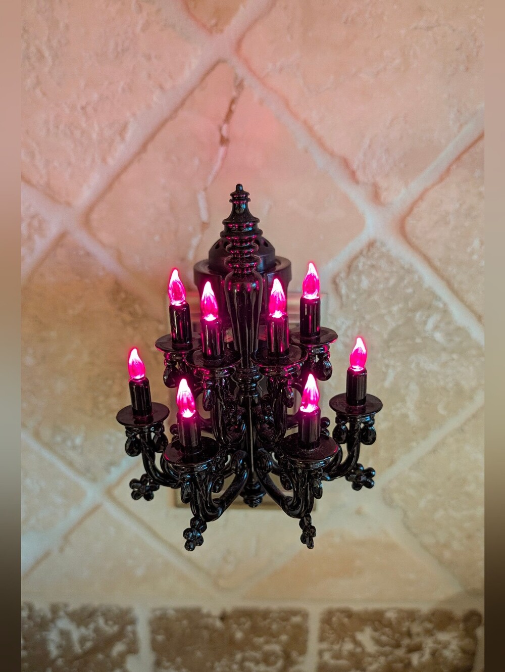 Rare Bath Body Work Gothic Chandelier Candelabra Nightlight Wallflower Halloween